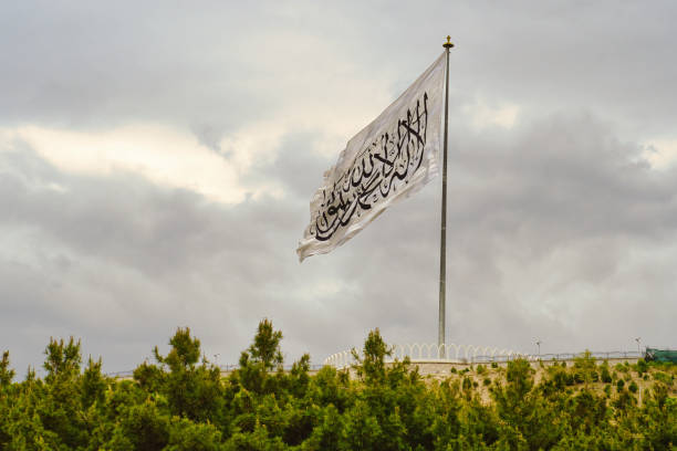 afghanistan-taliban-flag - flag of afghanistan imagens e fotografias de stock