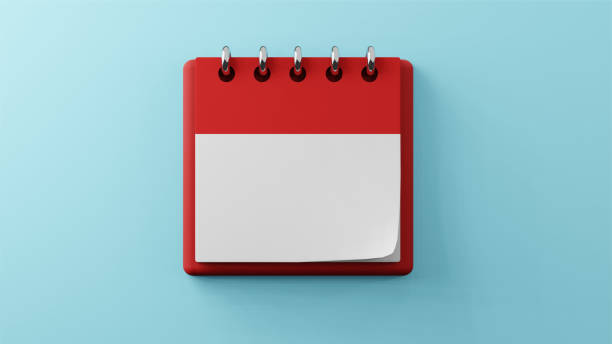istock empty blank paper desk  calendar mockup 3d rendering 1395227163