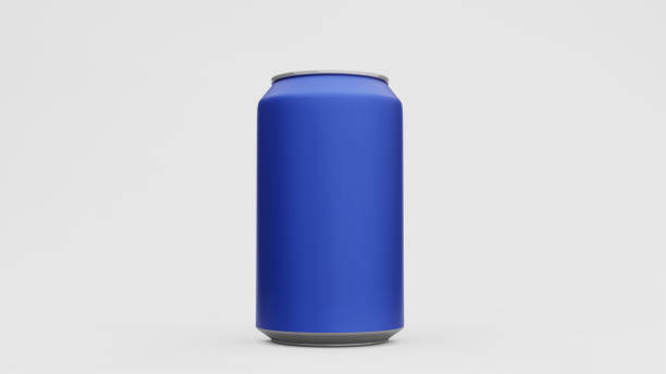 istock Aluminium  can or soda pack mock up  isolated on white background. 3D rendering 1395230106