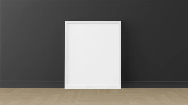 istock Picture frame in the room , 3d rendering , mockups design 1395232965