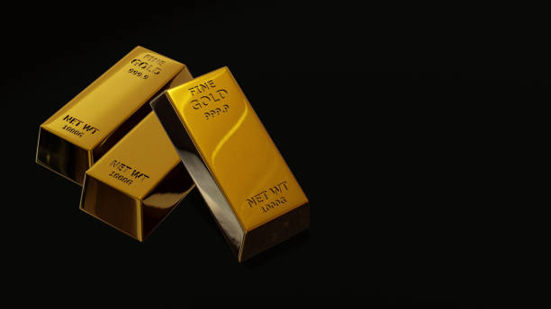istock 3d render of gold brick gold bar Financial concept, studio shots 1395233043