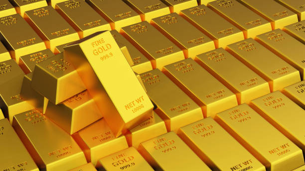 istock 3d render of gold brick gold bar Financial concept, studio shots 1395233080