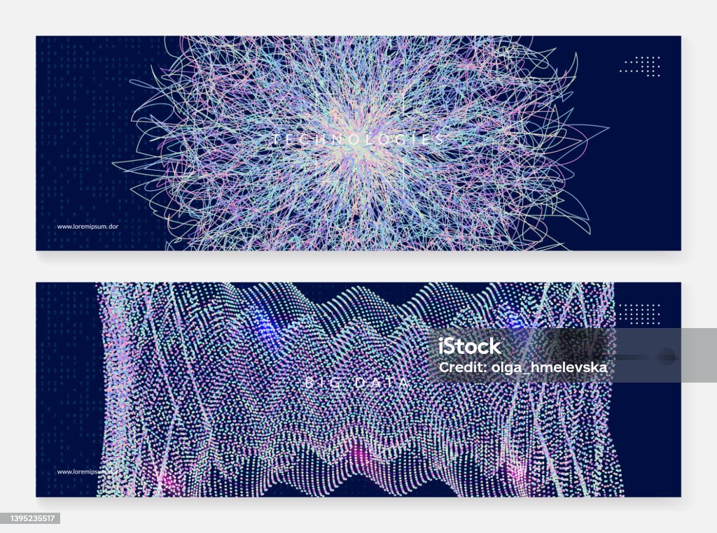 Big Tech Abstract Big Data Concept Digital Technology Abstract Stock Illustration ...