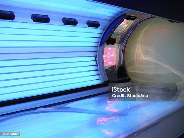 Luminous Solarium Stock Photo - Download Image Now - Tanning Bed, Tube, Artificial
