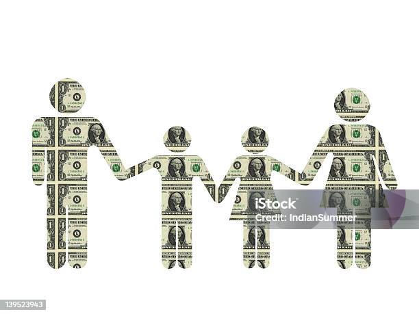 Nota De Um Dólar Família - Fotografias de stock e mais imagens de Adulto - Adulto, Atividade bancária, Casal