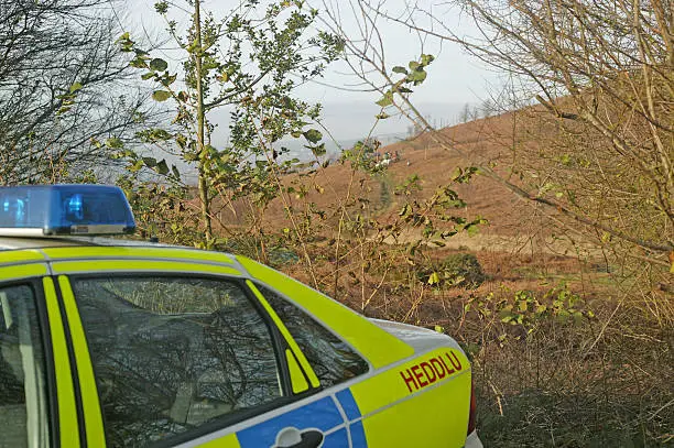 Photo of Police car in Wales (UK) following Hunt