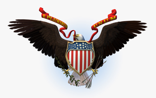 3D render of the Great Seal of the USA.