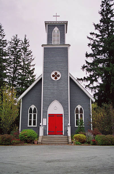 New England Church stock photo