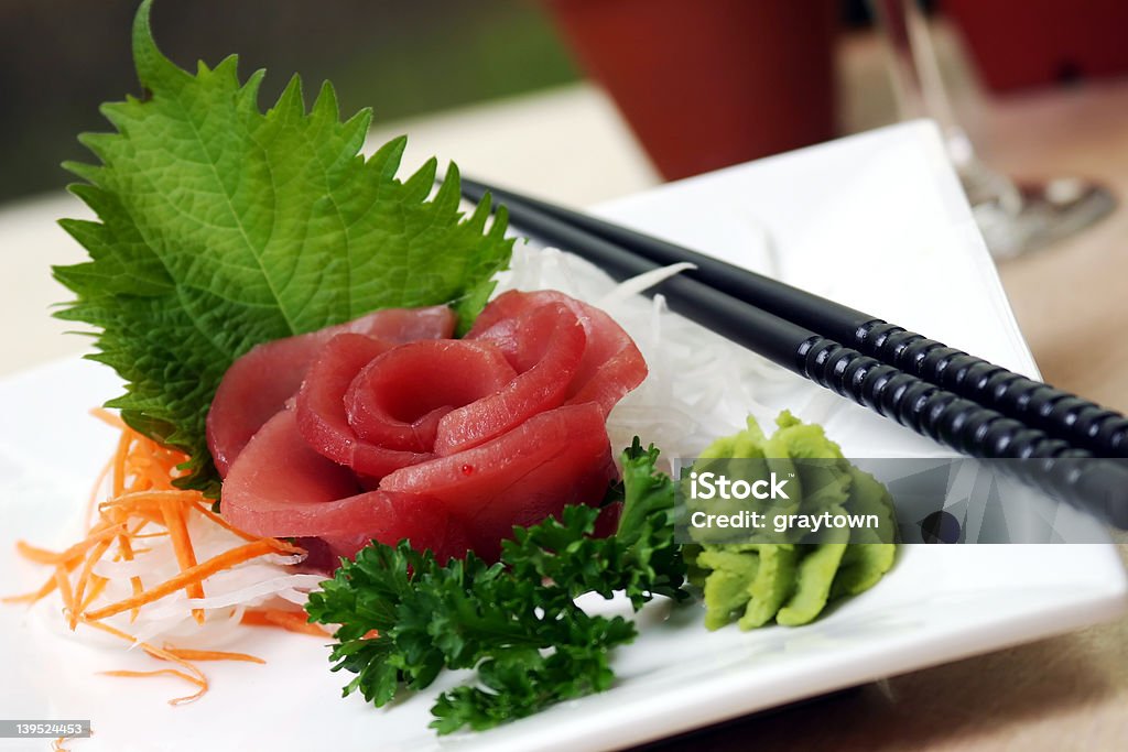 Tonno Sushi - Foto stock royalty-free di Alga marina