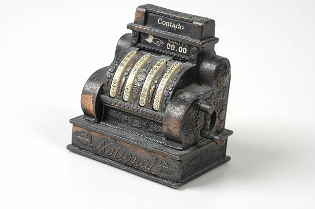 istock Antique toy cash register 139525125