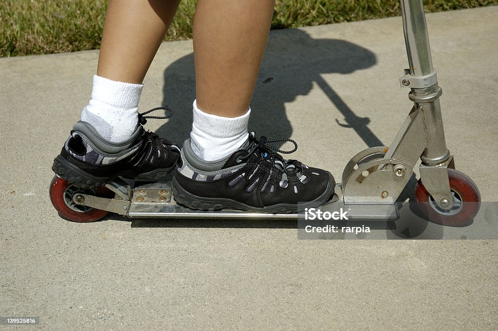 Junge auf Rollstuhl - Lizenzfrei Bremse Stock-Foto