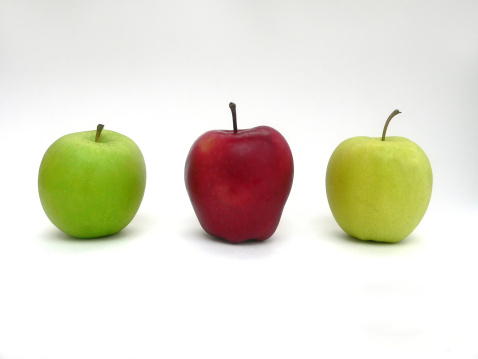 Apples on White Background