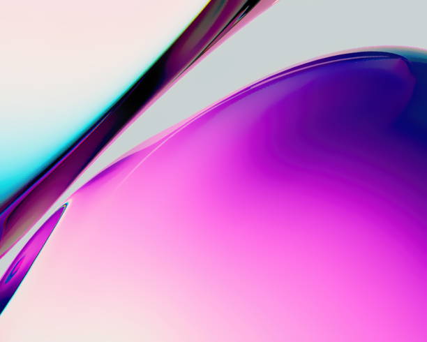 istock 3d rendering Curve Dynamic watercolor texture blend Fluid Liquid Wallpaper. Light Pastel Cold Color Colorful Swirl Gradient Mesh. Bright Pink Vivid Vibrant Smooth Surface. 1395269150