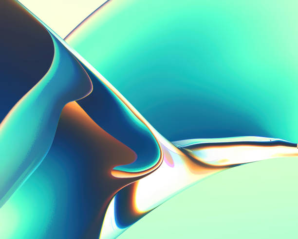 istock 3d rendering Curve Dynamic watercolor texture blend Fluid Liquid Wallpaper. Light Pastel Cold Color Colorful Swirl Gradient Mesh. Bright Pink Vivid Vibrant Smooth Surface. 1395269980