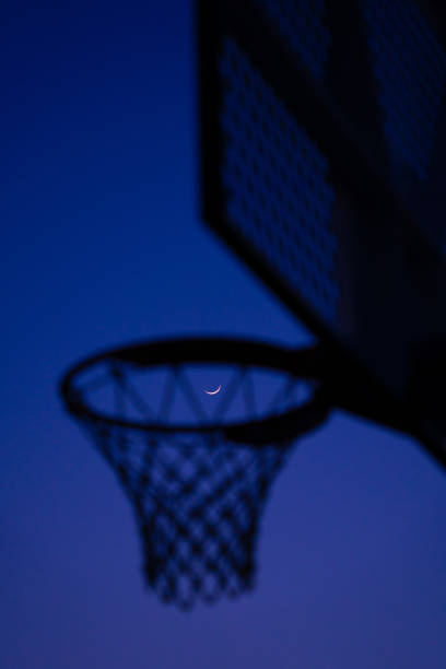 istock Moon with the basket goal 1395270043