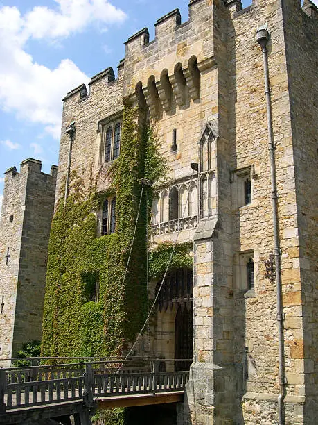 The main entrance to Hever Castle in Kent, England.