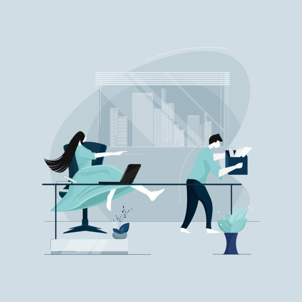 istock Fired from Job concept, Worker leaving his Job and Economic Recession 1395274464