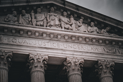 Dramatic shot of Supreme Court