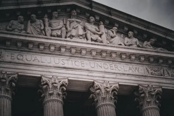 Dramatic shot of Supreme Court