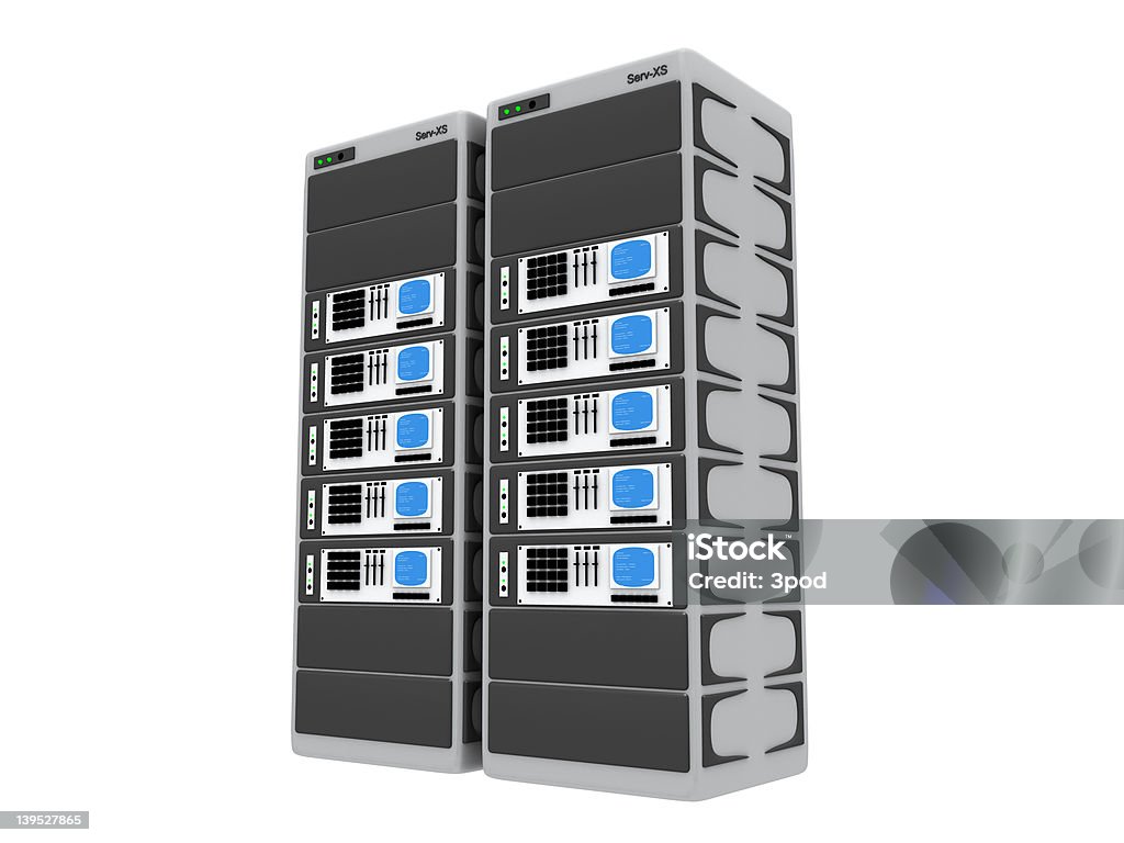 3 d servidor - Foto de stock de Equipo eléctrico libre de derechos