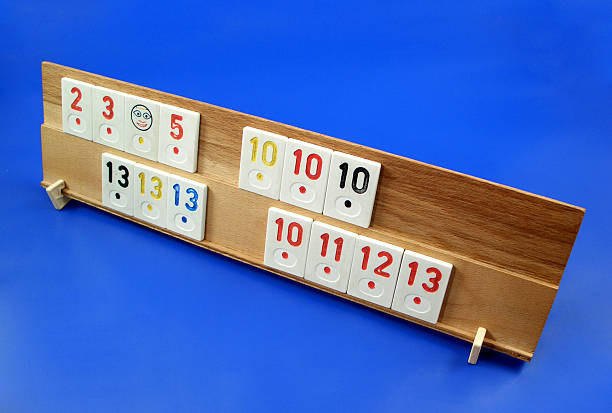 A rummy table stock photo