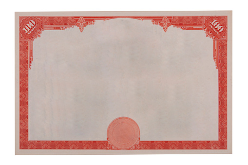 Number 20 Pattern Design on Banknote