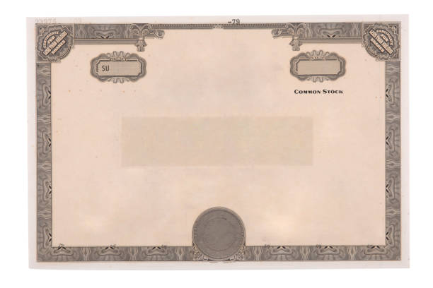 istock blank actual certificate with elegant border. vintage certificate or share certificate for copy space 1395283071