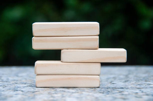 istock Blank wooden blocks ready for new ideas. Copy space and promotional space. 1395284865