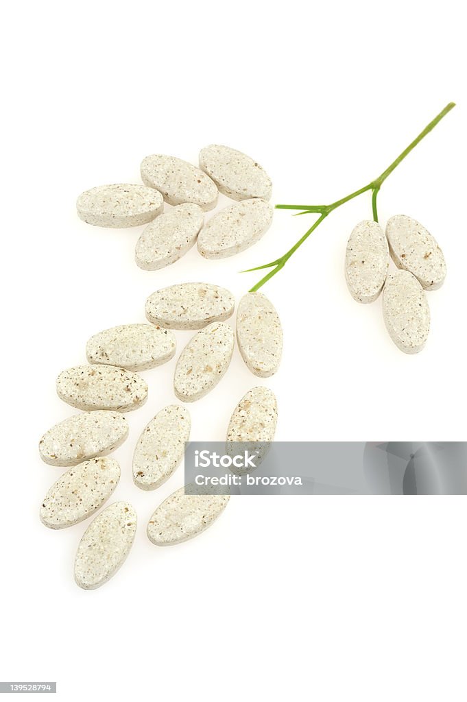 Plant made up of pills – alternative medicine concept Above Stock Photo