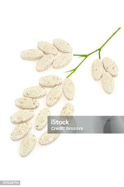 Plant Made Up Of Pills Alternative Medicine Concept Stock Photo - Download Image Now