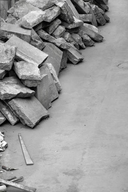 istock Shards of gray stone. 1395288446