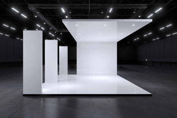 Exhibition stand for mockup and Corporate identity,Display design.Empty booth Design.Retail booth elements in Exhibition hall.booth Design trade show.Blank Booth system of Graphic Resources.3d Background for online Event,conference,live.3d render. Exhibition stand for mockup and Corporate identity,Display design.Empty booth Design.Retail booth elements in Exhibition hall.booth Design trade show.Blank Booth system of Graphic Resources.3d Background for online Event,conference,live.3d render. booth design stock pictures, royalty-free photos & images