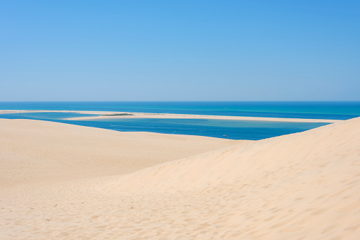 Sand dune next to the beach
