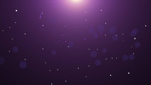 istock Purple falling glow particle with flare  background 1395294074