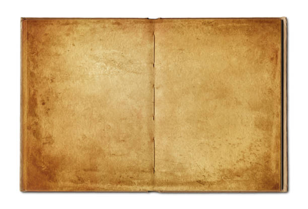 istock Vintage open book isolated on white background 1395296260