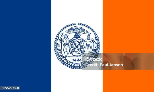istock NYC Official City Flag vector 1395297160