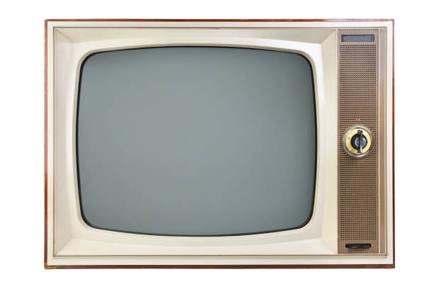 istock The old TV on the isolated.Retro technology concept. 1395297687