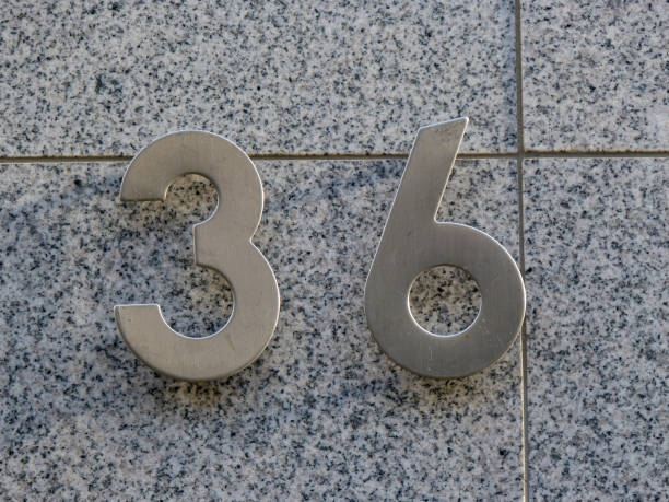 istock Metal home number on a wall 1395299735