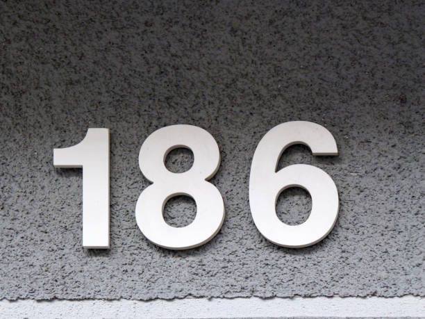 istock Metal home number on a wall 1395299739