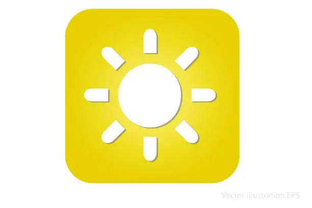 Vector illustration of icon for solar renewable energy
