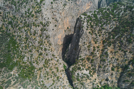 Landscape view of Saklıkent Canyon, Seydikemer, Muğla, Turkey