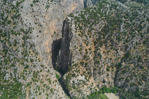 Landscape view of Saklıkent Canyon, Seydikemer, Muğla, Turkey