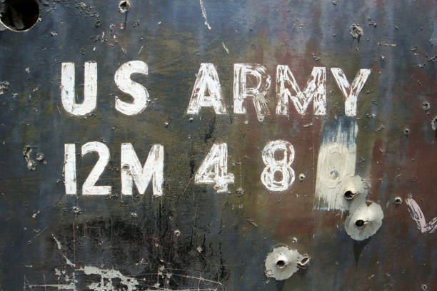 istock bullet holes in armour 139531617