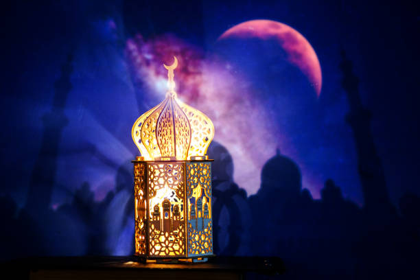 istock holy month Ramadan background with festive amp and mosque 1395317073