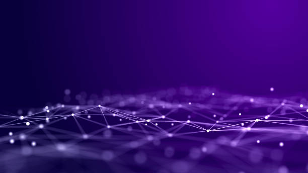 istock Technological background made of dots and lines. Large amount of data. 3D rendering. 1395321476