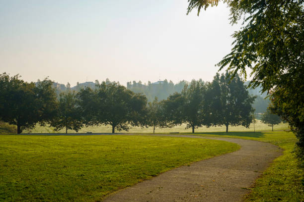 The park known as Parco Nord, at Milan, Lombardy, Italy, at fall (October)