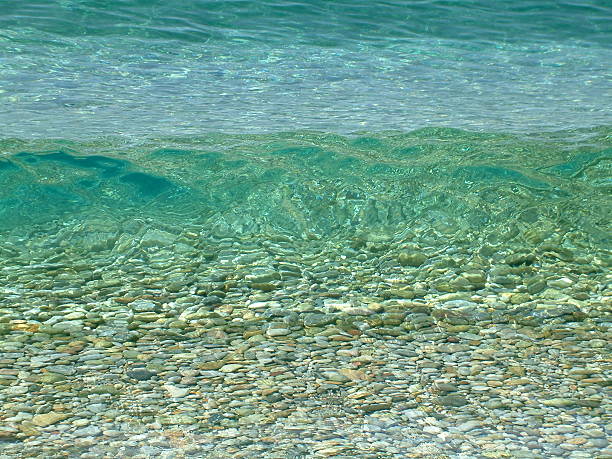 crystal sea stock photo