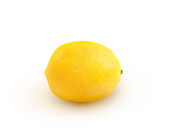 istock Whole lemon, clipping path, isolated on a white background 1395329544