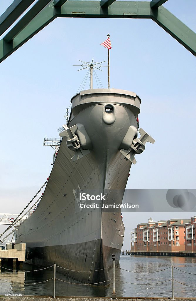 USS Wisconsin - Foto de stock de Atracado royalty-free