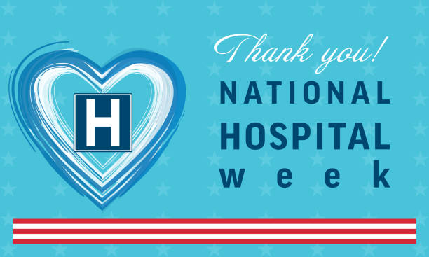 National Hospital Week background, poster, template, card, banner, background National Hospital Week background, poster, template, card, banner, background week stock illustrations